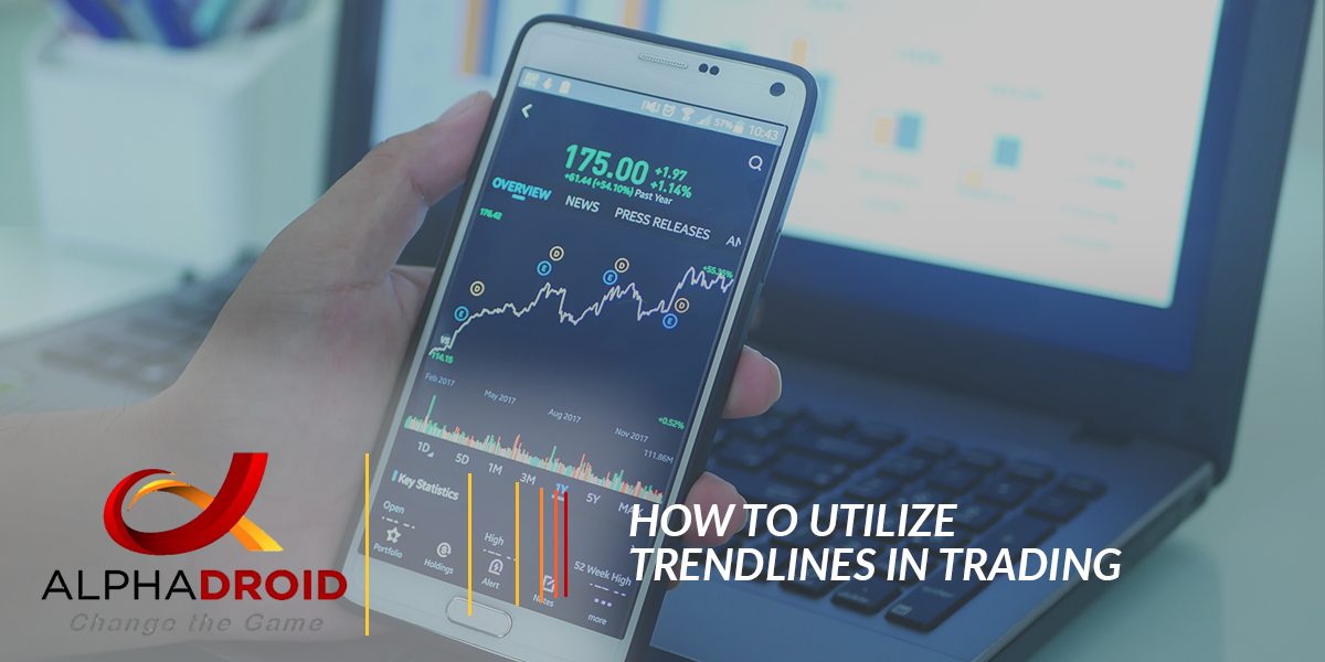 Holding phone with financial numbers on it