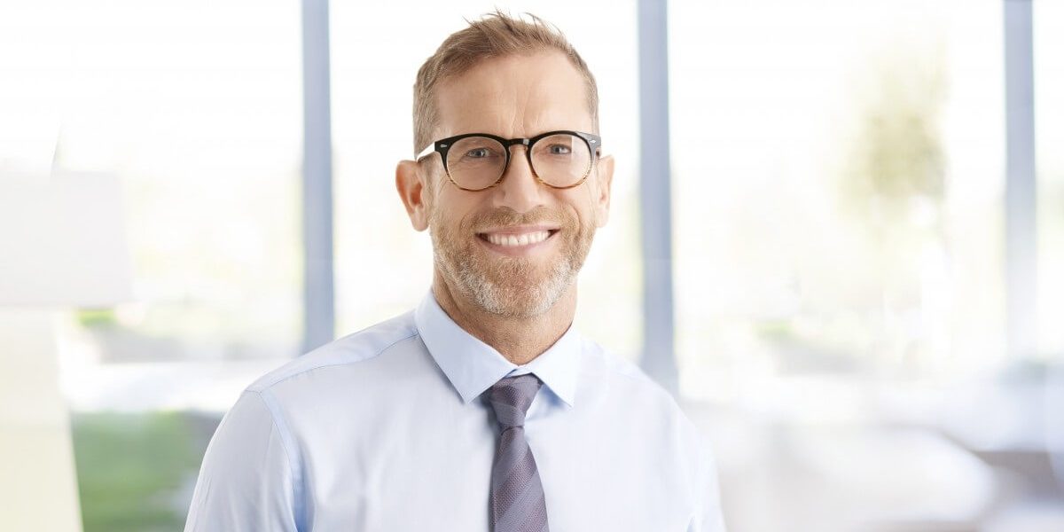 man smiling at camera